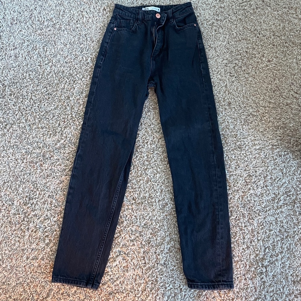Black Zara mom jeans